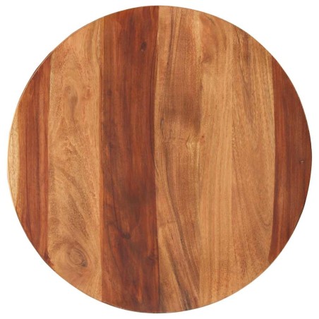 Dessus de table bois massif d'acacia rond 25-27 mm 50 cm
