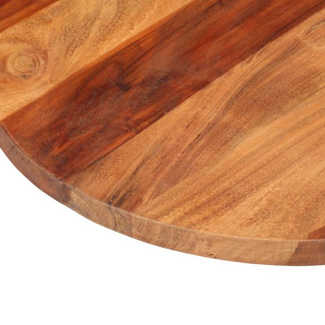 Dessus de table bois massif d'acacia rond 25-27 mm 50 cm