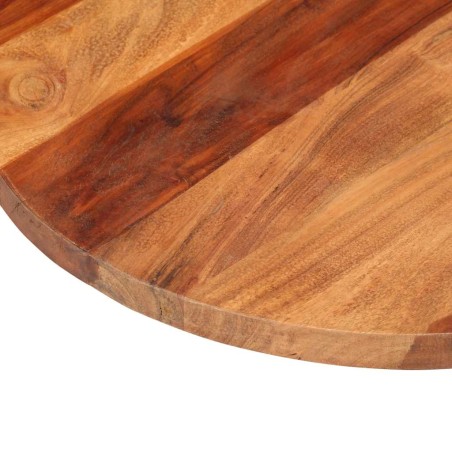 Dessus de table bois massif d'acacia rond 25-27 mm 50 cm