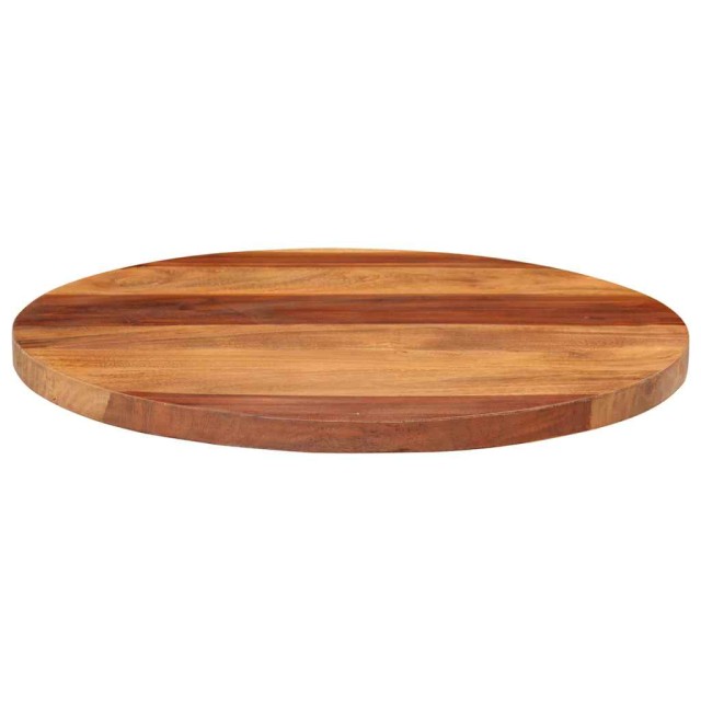 Dessus de table bois massif d'acacia rond 25-27 mm 50 cm