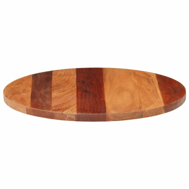 Dessus de table bois massif d'acacia rond 25-27 mm 50 cm