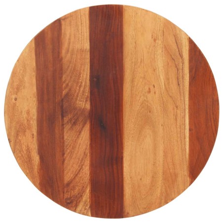 Dessus de table bois massif d'acacia rond 25-27 mm 60 cm