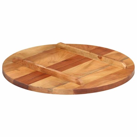 Dessus de table bois massif d'acacia rond 25-27 mm 60 cm