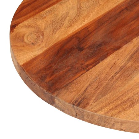 Dessus de table bois massif d'acacia rond 25-27 mm 60 cm