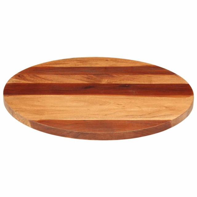 Dessus de table bois massif d'acacia rond 25-27 mm 60 cm