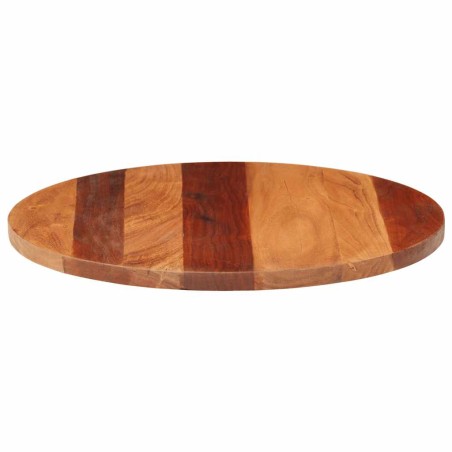 Dessus de table bois massif d'acacia rond 25-27 mm 60 cm