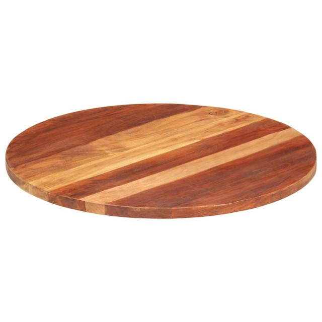 Dessus de table bois massif d'acacia rond 25-27 mm 70 cm