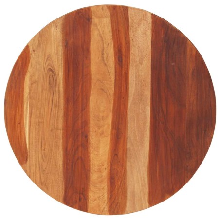 Dessus de table bois massif d'acacia rond 25-27 mm 70 cm