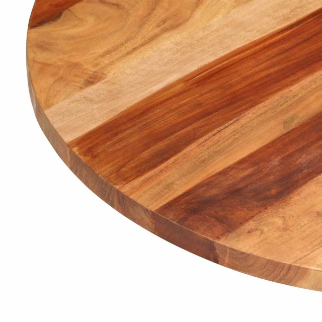 Dessus de table bois massif d'acacia rond 25-27 mm 70 cm