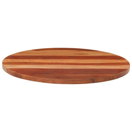 Dessus de table bois massif d'acacia rond 25-27 mm 70 cm