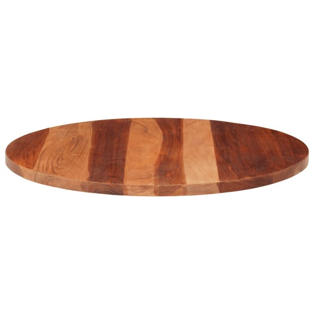 Dessus de table bois massif d'acacia rond 25-27 mm 70 cm
