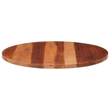Dessus de table bois massif d'acacia rond 25-27 mm 70 cm
