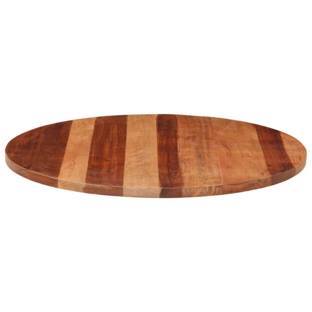 Dessus de table bois massif d'acacia rond 25-27 mm 80 cm