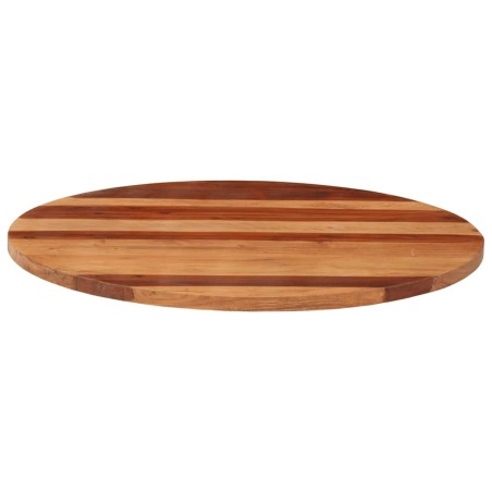 Dessus de table bois massif d'acacia rond 25-27 mm 80 cm