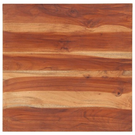 Dessus de table bois massif d'acacia 25-27 mm 60x60 cm