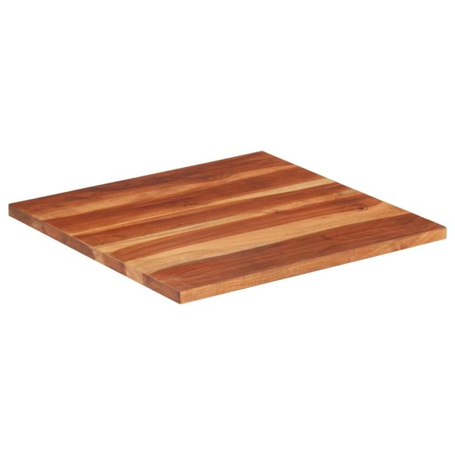 Dessus de table bois massif d'acacia 25-27 mm 60x60 cm
