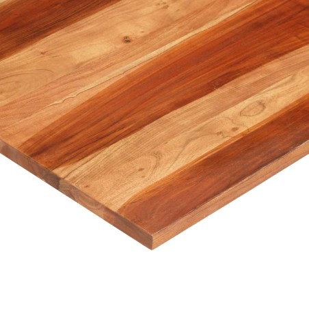 Dessus de table bois massif d'acacia 25-27 mm 70x70 cm