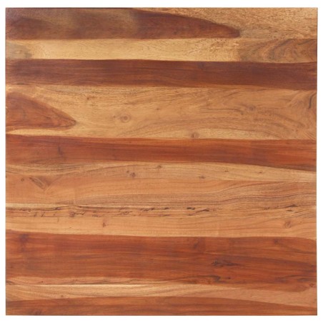 Dessus de table bois massif d'acacia 25-27 mm 80x80 cm