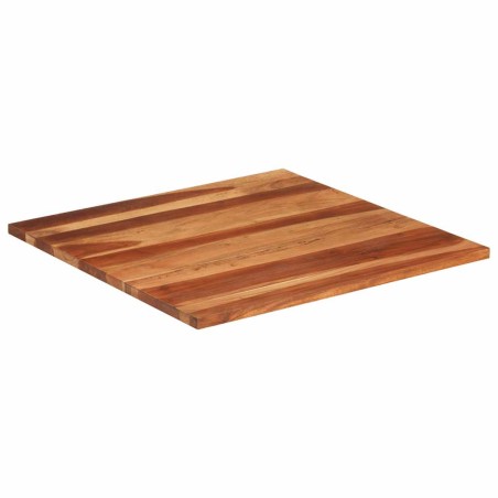 Dessus de table bois massif d'acacia 25-27 mm 80x80 cm