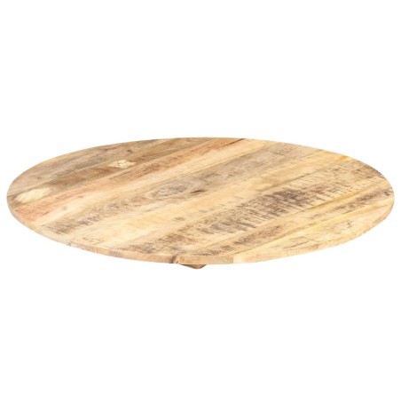 Dessus de table Bois de manguier solide Rond 15-16 mm 50 cm
