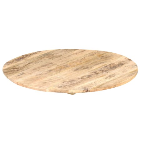Dessus de table Bois de manguier solide Rond 15-16 mm 50 cm