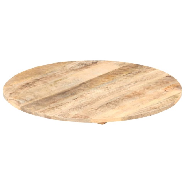Dessus de table Bois de manguier solide Rond 15-16 mm 60 cm