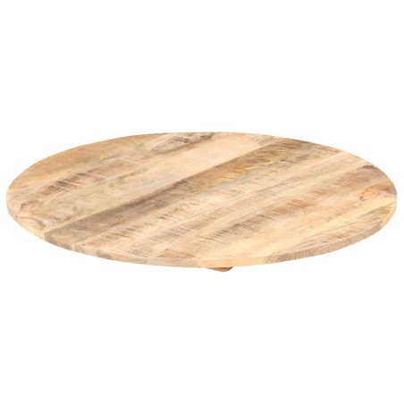 Dessus de table Bois de manguier solide Rond 15-16 mm 60 cm