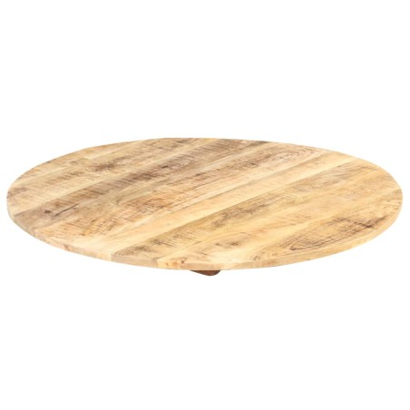 Dessus de table Bois de manguier solide Rond 15-16 mm 60 cm