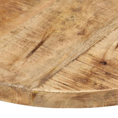 Dessus de table Bois de manguier solide Rond 25-27 mm 40 cm