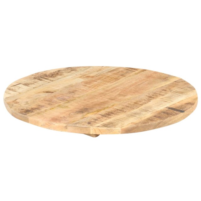 Dessus de table Bois de manguier solide Rond 25-27 mm 40 cm