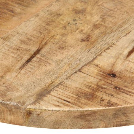 Dessus de table Bois de manguier solide Rond 25-27 mm 50 cm