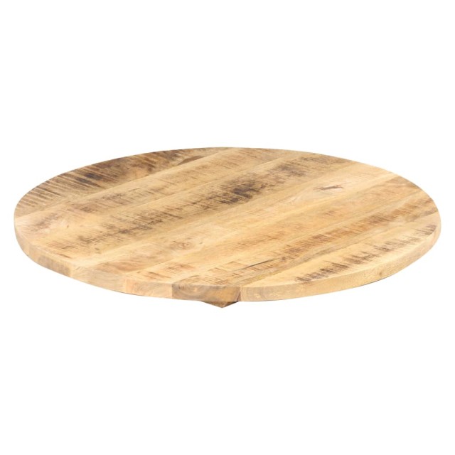 Dessus de table Bois de manguier solide Rond 25-27 mm 80 cm