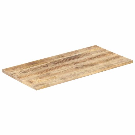 Dessus de table bois de manguier solide 25-27 mm 100x60 cm 2