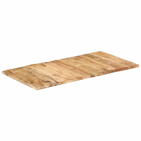 Dessus de table bois de manguier solide 25-27 mm 120x60 cm