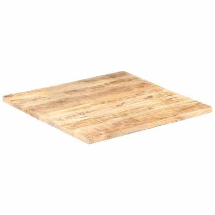Dessus de table Bois de manguier solide 25-27 mm 80x80 cm 2
