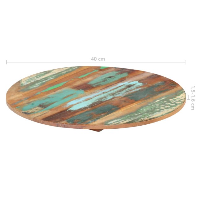 Dessus de table rond 40 cm 15-16 mm Bois de récupération