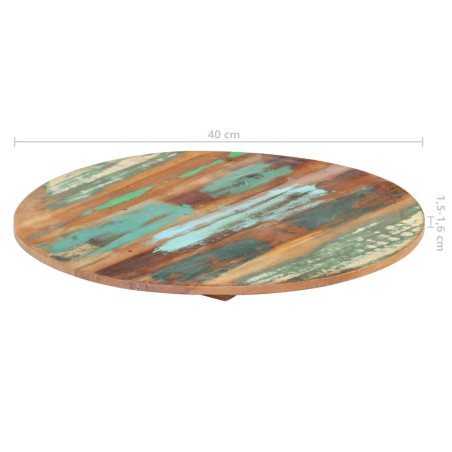 Dessus de table rond 40 cm 15-16 mm Bois de récupération