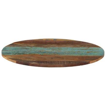 Dessus de table rond 60 cm 15-16 mm Bois de récupération 2
