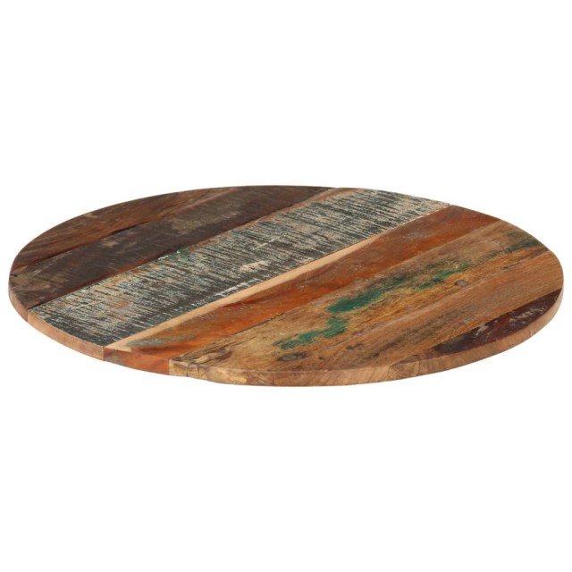 Dessus de table rond 60 cm 15-16 mm Bois de récupération