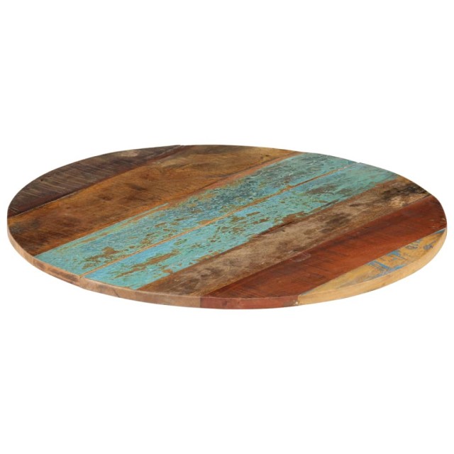 Dessus de table rond 60 cm 15-16 mm Bois de récupération