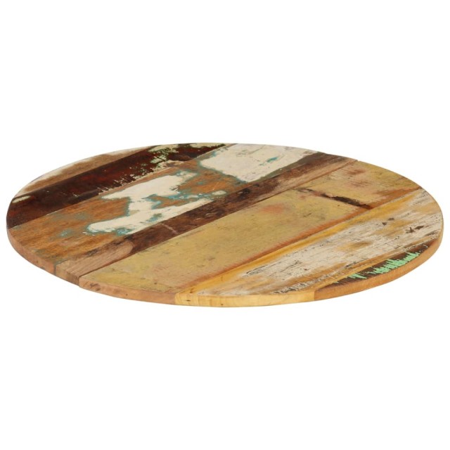 Dessus de table rond 60 cm 15-16 mm Bois de récupération