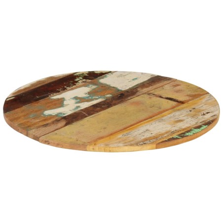Dessus de table rond 60 cm 15-16 mm Bois de récupération
