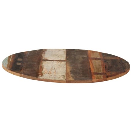 Dessus de table rond 70 cm 15-16 mm Bois de récupération 2