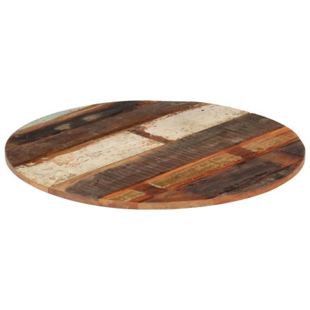Dessus de table rond 70 cm 15-16 mm Bois de récupération