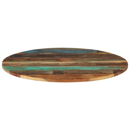 Dessus de table rond 80 cm 15-16 mm Bois de récupération