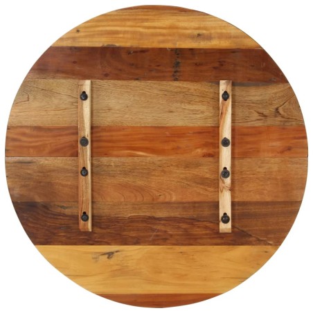 Dessus de table rond 80 cm 15-16 mm Bois de récupération