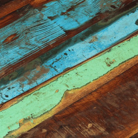 Dessus de table rond 60 cm 25-27 mm Bois de récupération solide