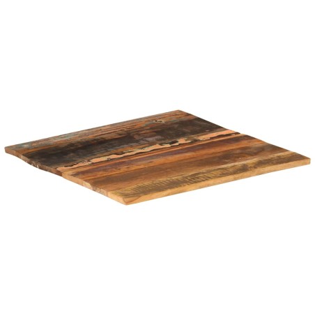 Dessus de table carré 60x60 cm 15-16 mm Bois de récupération