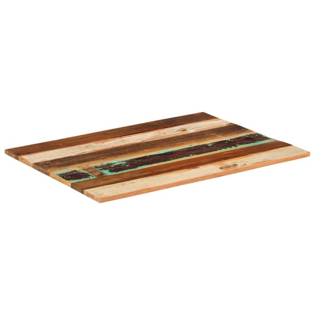 Dessus de table rectangulaire 60x80 cm 15-16 mm Bois récupéré