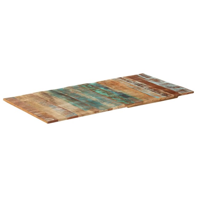 Dessus de table rectangulaire 60x120 cm 15-16 mm Bois récupéré